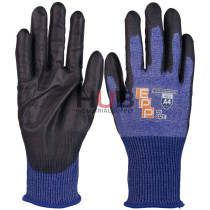 18ga HPPE Cut Resistant Glove, PU Coated Palm Touchscreen Compatible, X-Large