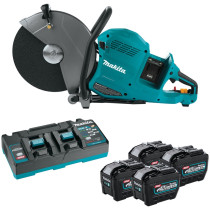 80V max (40V max X2) XGT® Brushless 14" Power Cutter Kit with 4 Batteries, AFT®, Electric Brake (8.0Ah)