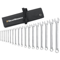 GEARWRENCH 18 Piece 12 Point Long Pattern Combination SAE Wrench Set