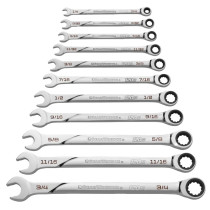 11 Piece 120XP™ Universal Spline XL Ratcheting Combination SAE Wrench Set