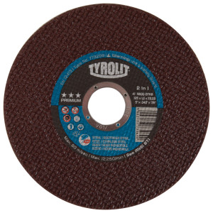 5" x .040" x 7/8" A60Q-BFKA Type1 2-in-1 Ultra-Thin Cutting Disc (Max RPM: 12,250)