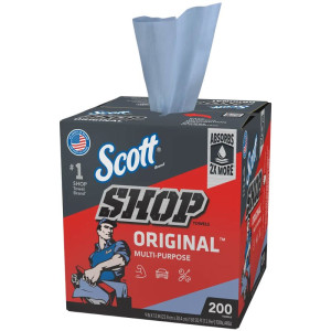9" X 12" Scott® Shop Towels, Center Pull Box, Blue