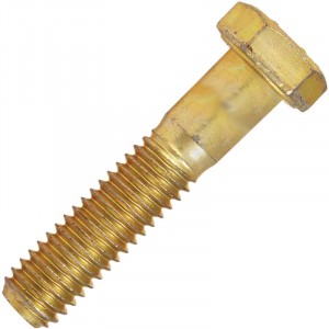 1/2"-13 x 5-1/2" Hex Cap Screw Grade 8 Yellow Zinc Finish
