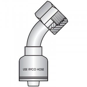 T2810-1623 1H X 1T O-Ring Face Seal Female 45° Tube Bend - T2000 Series