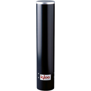 Igloo® Cup Dispenser, Black Plastic with Metal Cap,  for 4 - 4.5 oz Cone Cups