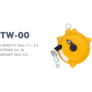 TW Series 1.1-3.3lbs Capacity 19" Stroke TW-00