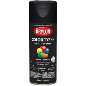 ColorMaxx™ Spray Paint, 12 Oz. Aerosol, Flat Black