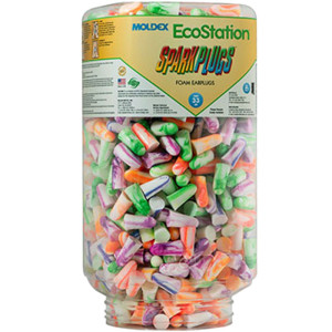 Moldex® SparkPlugs® Touchfree EcoStation® Earplug Refill Cartridge, 33 dB NRR, 500 Pair, Uncorded