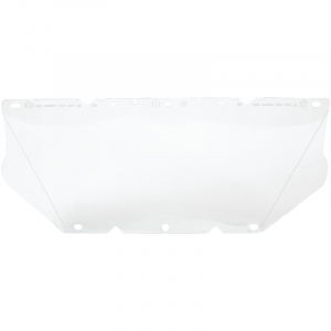 MSA V-Gard® 8" x 17" Face Shield for use w/ Cap Mounted Earmuff, Polycarbonate, Clear