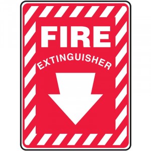 10" x 7" Fire Extinguisher Sign