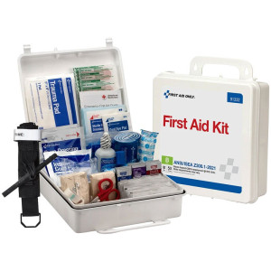 50 Person ANSI 2021 Class B First Aid Kit, Plastic Case