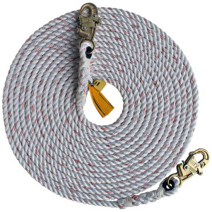 3M 50 FT. ROPE LIFELINE W/ TWO DOUBLELOCKING SNAP HOOKS