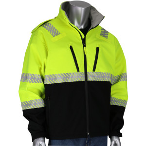 CLASS 3 WATER RESISTANT SOFTSHELL JACKET W/ FLEECE LINING