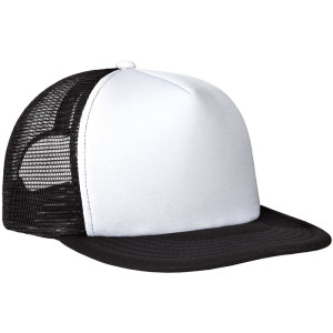 District ® White Flat Bill Snapback Trucker Cap