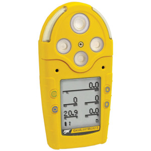 Honeywell Gas Alert Micro 5 Multi-Gas Monitor, O2/LEL/H2S/CO