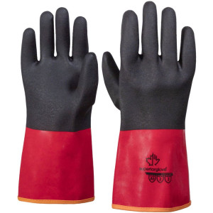 Solvstop Pro™ PVC Chemical Glove, Full Nitrile Coating, Large