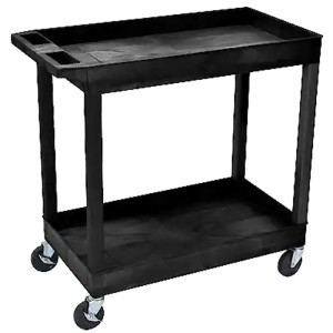 Luxor E-Series 2-Shelf Utility Cart