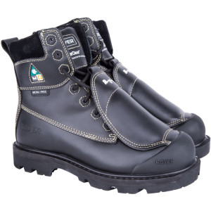 Royer Composite Toe Boots, External Met, Puncture Resistant Sole, Black, Men's Size 14