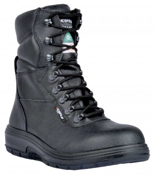 US Road Worker's Boot, Composite Toe, Puncture Resistant Plate, Black, Men's Size 13