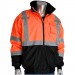 Value Black Trim Bomber Jacket, Orange - 6-XL