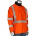 FR Cotton Welding Jacket w/ Reflective Striping, Hi-Vis Orange, Medium