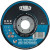 5" x 1/4" x 7/8" A24Q-BFX Type 27 Tyrolit™ Premium 2-In-1 Grinding Wheel, For Steel / Stainless (Max RPM: 12,250)