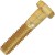 3/8"-16 x 5-1/2" Hex Cap Screw Grade 8 Yellow Zinc Finish