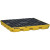 4-Drum Spill Containment Platform, Black & Yellow, No Drain
