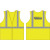 MED CLASS 2 SAFETY VEST W/ BLUE CASELLA RESOURCE SOLUTIONS LOGO BACK CENTER & ZIPPER CLOSURE