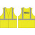 2XL CLASS 2 SAFETY VEST W/ BLUE CASELLA RESOURCE SOLUTIONS LOGO BACK CENTER & ZIPPER CLOSURE