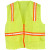Non-Rated Premium Lime Green Safety Vests - X-Large