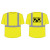 4-XL CLS 2 CREW NECK T-SHIRT LIME YELLOW W/ SANTEK LOGO (1C - 1L)