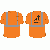 M CLS 2 CREW NECK T-SHIRT ORANGEW/ GFL ENVIRONMENTAL LOGO 1C 1L