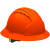JSP® Vented Full Brim Wheel Ratchet Hard Hat, Orange