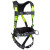 Safewaze™ PRO Harness, Tongue-Buckle Leg Straps, Fixed Waist Pad, M/B Chest, 3 D-Ring, & Integrated SRL Connection, Large