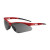 Anser™ Safety Glasses, Red Frame/Smoke Lens - Anti-Scratch Coating