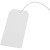 #5 (4-3/4" x 2-3/8") Pre-Wired Card Stock Tag - White