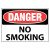 10" x 14" Aluminum Danger No Smoking Sign