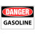 10" x 14" Almuinum Danger Gasoline Sign