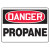 7" x 10" Danger Propane Sign