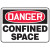 7" x 10" Danger Confined Space Sign