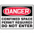 7" x 10" Danger Confined Space Permit Required Do Not Enter Sign