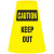 Caution Keep Out, Cone Cuff™ Sleeve