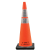 Orange Traffic Cone (FDOT), 6" & 4" Reflective Collars, Black Base, 12 lbs. 36"