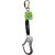 SafeWaze™ Latitude Class 1 Self Retracting Lifeline, Swivel Top w/ Steel Carabiner, Steel Rebar Hook, Poly-Web, 6'