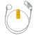 Safewaze Choker Extender, Galvanized Cable, Steel Snap Hook & Steel O-Ring, 6'