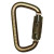 Safewaze Small Steel Carabiner, Self-Locking Twist Lock Gate, 3/4" Opening
