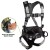 SafeWaze™ 023-1258 Construction Harness, Aluminum D-Rings, QC Chest & TB Legs, Trauma Relief Packs, Large