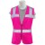 Non ANSI Rated Safety Vest, Hi-Vis Pink, Large