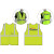 MED  CLS 2 SAFETY VEST LY ECON W/ZIPPER MESH ECONOMY W/ZIPPER CLOSURE W/ MERIDIAN WASTE LOGO (2C - 2L)